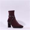 Hispanitas Bangkok High Heel Straps Boot - Bordeaux Suede